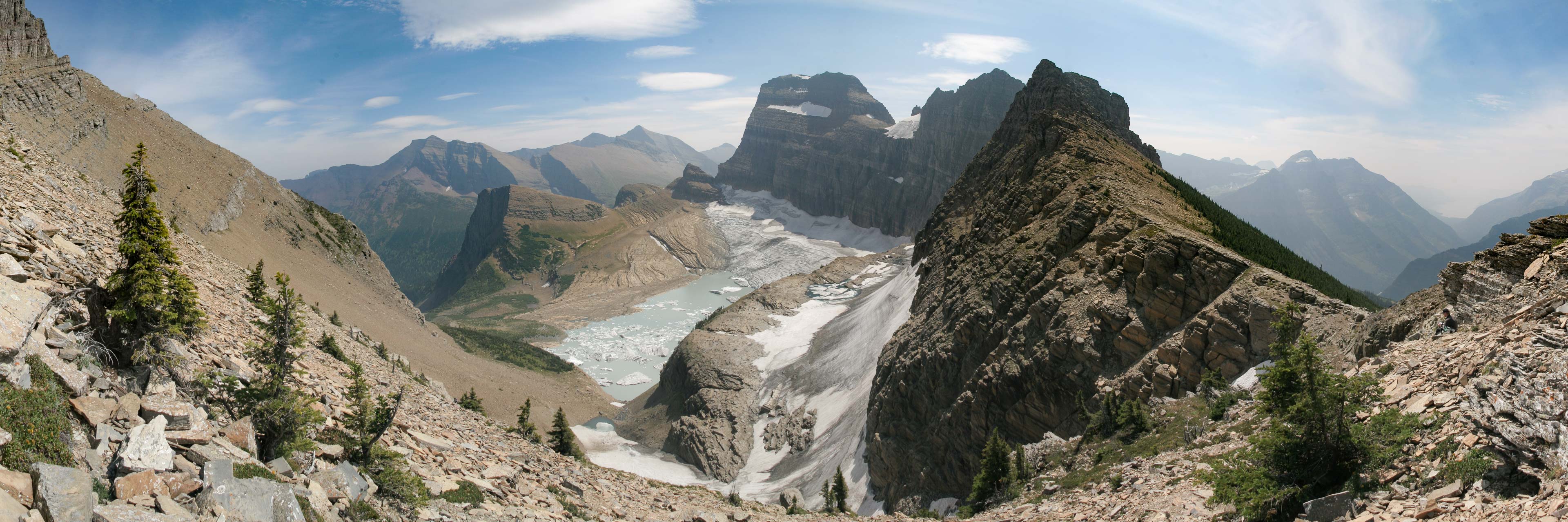 Grinnell glacier overlook panorama