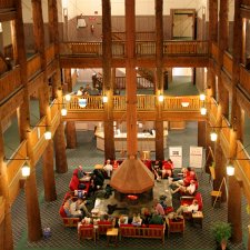 Lobby, Many Glacier hotel