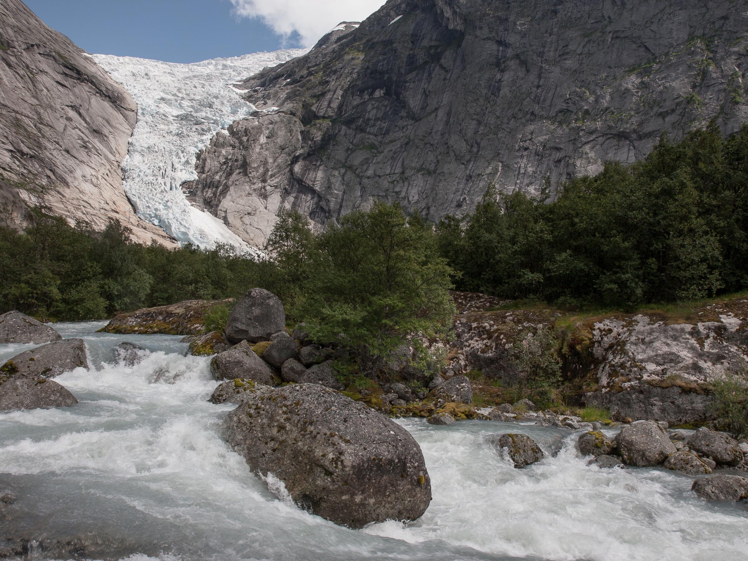 Outlet stream from the Briksdalsbreen glacier