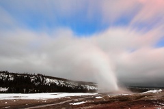 Old Faithful winter