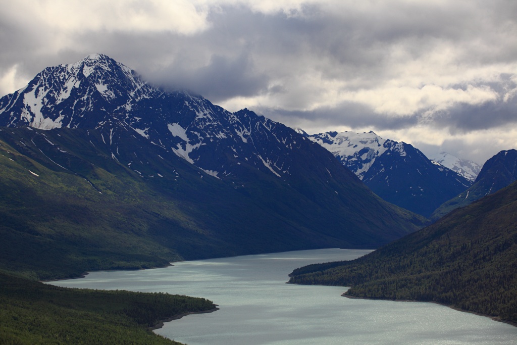 Eklutna Lake from East Twin Pass trail, Alaska