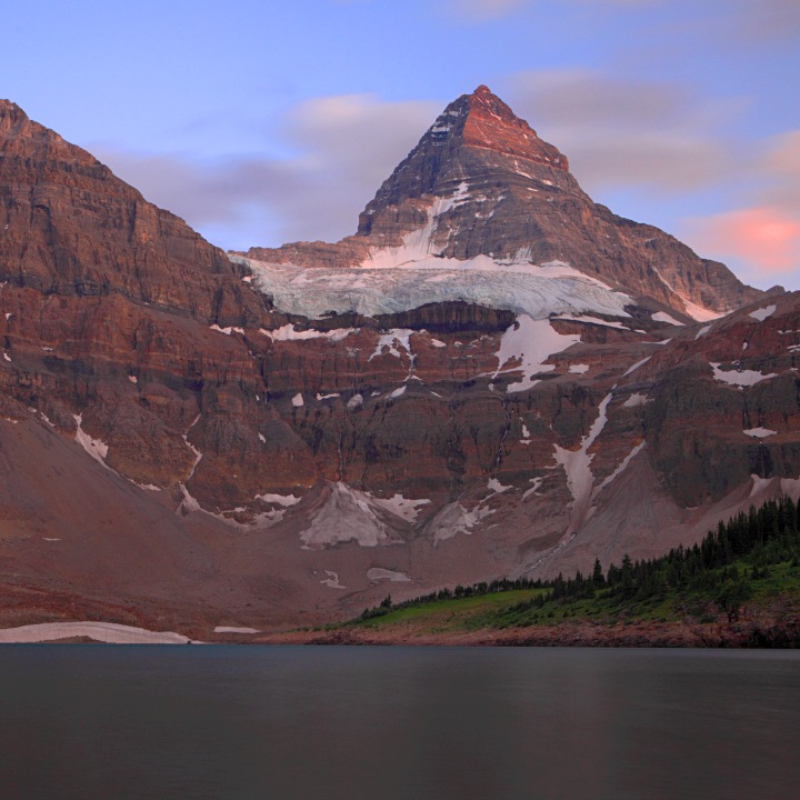 mount assiniboine, twilight